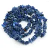 Pärlor utsökta 5-8 mm modesten mörkblå aventurin grus pärlor för smycken som gör diy halsband armband tillbehör