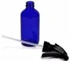 Storage Bottles 8oz Amber Cobalt Blue Glass Spray Bottle With Trigger Sprayer Perfect For Essential Oil Blends 2 Pcs/lot P109