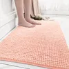 Tapis de densité supérieure épaisse luxe de salle de bain chenille tapis de salle de bain extra-doux absorbant pailtre shaggy lave le tapis de plancher à la maison rapide
