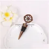 Bar Tools Golden Compass Wine Stopper Wedding Favors Gifts Retro Bottle Stoppers Souvenirs Alloy Bh1802 Drop Delivery Home Garden Ki Dhkgt
