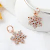 Pour les breloques pandora authentiques perles en argent 925 Rose Gold Crystal Flower Lock Dreamcatcher Bead