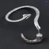 Ohrstecker Kupfer Silber Farbe Schlangen-Ohrring-Clips ohne Piercing, nicht durchbohrte Clip-Ohrmanschetten für Damen und Herren, gefälschter Schmuck
