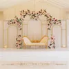 Decorazioni per feste Deco Diversi stili Cornici placcate in oro Matrimonio Fleur Artificielle Arch Mariage Event Backdrop Decor Stand