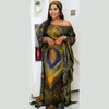 Etniska kläder abaya eid klänning för kvinnor duba tryckt klänning afrikansk lös mantel muslimska damer kläder strand party 230613