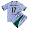 2023 24 Monchengladbach PLEA THURAM Kids Kit Soccer Jerseys LAINER ELVEDI NEUHAUS STINDL HOFMANN Home White Football Shirts Monchengladbach Short Child Uniforms