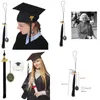 Keychains Crystal Po Pendant College Brims Frame Season Hat Diy Gemstone Gifts Graduation Hanging