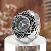 Other Watches for Women Men Fashion Jewelry Clock Gift Ring Watch Elastic Stretchy Rings Digital Round Quartz Finger 230612