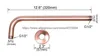 욕실 샤워 헤드 골동품 빨간 구리 라운드 8 "Rainfall 샤워 헤드 확장 파이프 벽 팔 샤워 암 욕실 액세서리 표준 12"NSH100 230612
