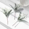 Flores secas artificiais de plástico, sino, scrapbook, guirlandas de natal, decoração para casa, casamento, acessórios de arranjo de flores, plantas falsas