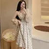 Robes de travail Femme Surdimensionné Vintage Deux Pièces Coton Lin Robe Femlae À Manches Longues Lâche Suncre Manteaux Et Casual Robe Costume G263