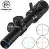 FRIE WOLF 1-4x20 Hunting Rifle scope Green Red Illuminated Riflescope With Range Finder Reticle Caza Rifle scope