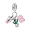 925 Silver för pandora charms smycken pärlor diy pendel kvinnor armband pärlor hobby sport spel mat charm