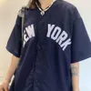 Amerikan Vintage Tikalı Düğme Up Gömlek Beyzbol Haldigan Katı Kat Yaz Kısa Kollu Üstler Kore Moda Çiftleri