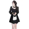 Vestidos casuais Spring Lady Bowknot Of Cultivate One's Neck Hanging Sweet Fashion Minus Age Word Dress