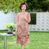Vêtements ethniques 2023 Robe chinoise améliorée Robe d'été col rond manches courtes Style ample femmes quotidien rétro