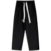 Pantalons pour hommes Garde de gaufres pour hommes Printemps High Street Marque de mode Basket-ball Sport Style Hong Kong Lâche Jambe droite décontractée