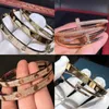 High Quality 316l Stainless Steel 18k Gold Plated Love Screwdriver Bracelet for Men and Women High-end Jewelry Wholesale