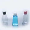 Desinfectante de manos vacío de 60ml, botella de plástico PET con tapa abatible, botella con forma trapezoidal para maquillaje, líquido desinfectante, Hotmg