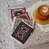 Esteiras de mesa retrô peru jogos americanos tapete boêmio antiderrapante xícara de café com borlas jantar acessórios de cozinha
