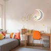 Appliques murales moderne acrylique étoile lune flocon de neige lampe pour chambre d'enfants mignon blanc applique lumière bébé chevet