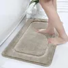 Mats Rectangle Bath Mat Washable AntiSlip Geometric Bathroom Carpets For Toilet Floor Strong Water Absorption Rug Mats Home Decor