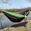 Hängmatta personer Ultralight Single Double Garden Swings Camping Hammock Outdoor Hammock Swings Hanging Tält Portable Sleeping Bed