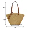 Sacs à bandoulière Mode Panier De Paille Sac À Bandoulière Designer Corde Tissé Femmes Sacs À Main À La Main D'été Plage Grand Fourre-Tout Bali Big Bcuket Purse 2023