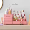 Storage Boxes Bins Desk Makeup Organizer for Large Capacity Cosmetic Box Desktop Jewelry Nail Polish Drawer Container 230613