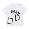 OFFs Heren T-shirts Zomer t-shirt Heren Dames Ontwerpers Losse T-shirts Tops Man Casual Luxe Kleding Streetwear Shorts Mouw Polo's T-shirts Maat S-x Wit 3 NTCI