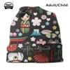 Boinas Myriade De Japonais On Dark Grey-Plethora Of Kawaii Japanese Motifs Pesca Caça Escalada Chapéus De Pescador Japão