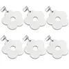 Table Cloth 6pcs Home Outdoor Picnic Indoor Stainless Steel Heavy Duty Clamps With Clips Pendant Garden Tablecloth Weights Kitchen Windproof