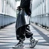 Shorts pour hommes Techwear Hip Hop Hommes Femmes Harem Jupes Harajuku Skateboard Streetwear Noir Tablier Plissé Gothique Joggers Pantalon Pantalon