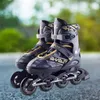 Inline Roller Skates Inline Skates Adjustable Breathable Roller Skates Safety Triple Sealing Layer Skating Shoes For Adults Kids 4 Rounds Sneakers 230612