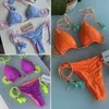 Damskie stroje kąpielowe seksowne bikini 2023 KOLEJNE KOLEKTOWE SKWOACH Push Up Gstring Swimsuit żeński Kącik Kąpiec 2pcs Bikini Set Women Beach Ubrania Z0613