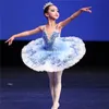 Vêtements de danse professionnel Design de mode enfants filles Performance compétition bleu clair Ballet Tutu 230612