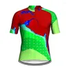 Racing Jackets Summer Bike Wear Short Sleeve Shirt Road Men Cycling Jacket MTB Top Downhill Yellow Regular Jersey Clothes Stretch Back