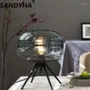 Настольные лампы Sandyha Nordic Glass Lamp