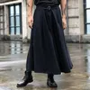 Pantalon homme japon Streetwear mode ample décontracté noir jambe large pantalon hommes femmes Punk gothique Hip Hop jupe homme sarouel pantalon