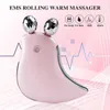 Massageador facial Hello 3D Roller Massage Microcurrent Machine V face lifting Gua Sha Handheld Shaper Vibração quente Amante presentes 230612