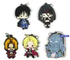 Keychains 2108 Arrival Fullmetal Alchemist Original Japanese Anime Figure Rubber Mobile Phone Charms/key Chain/strap D187