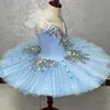 Traje de Dança Blue Bird Ballet Tutu Profissional Infantil Performance Trajes de Palco Meninas Panqueca Tutu Dança do Lago dos Cisnes Adulto Bailarina Vestido 230612