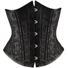 Bustiers Corsets 24 Double Spiral Steel Boned Waist Control Control Underbust Women Jacquard Cincher Corselet Plus Size XS-6XL