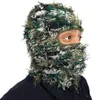 Moda Mascarillas Cuello Polaina Pasamontañas Angustiado Punto Cara completa Máscara de esquí para hombres Camuflaje al aire libre Vellón Fuzzy Pasamontañas Esquí Pasamontañas Gorros 230612