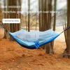 Hängmattor Portable Outdoor Camping Hammock Go Swing With Net Hanging Bed Tourist Soving Hammock Anti-MoSquito 260x140cm