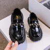 Sneakers Baby Girl Shoes Autumn Black Loafers Princess Boys Toddler Metal Kids Fashion Casual PU School for Girls 230613