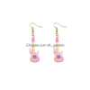 Charm Creative Earring for Women Harts Musikinstrument Drop örhängen Barn Handgjorda smycken DIY -gåvor Leverans SMTIR