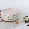 Plates INS Wind Two-dimensional Hand Color Fat Tuk Plate Breakfast Jewelry Check Storage Dessert Cake Fruit