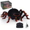 ElectricRC Animals Wall Climbing Spider Remote Control Toys Infrared RC Animal Kid Gift Toy Simulation Furry Electronic Spider Surprise Toy for Kid 230613