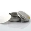 Tom aluminium läppbalsam containrar kosmetiska grädde burkar tenn hantverk potten flaska 5 10 15 30 50 100g mkbhp