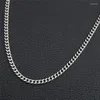 Chains SS 2mm Stainless Steel Chain Women Men Necklace